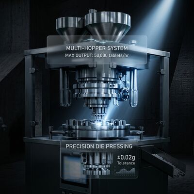 Speed Tablet Press Machine GZPK-65/71 High Output 462000 pcs/h Automatic Tablet Weight Control BB BBS Tooling поставщик